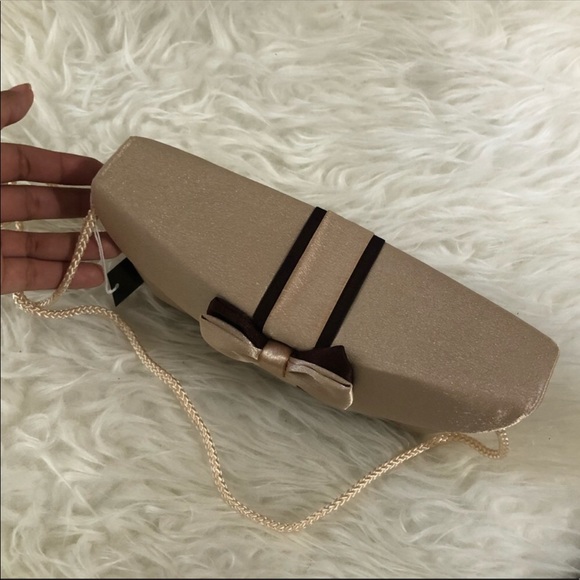 👜 MONI COUTURE EVENING BAG DARK AND LIGHT BROWN BUNDLE 👜 - Picture 11 of 12